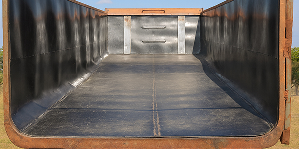 Geomembrana para revestimento de caçamba do caminhão