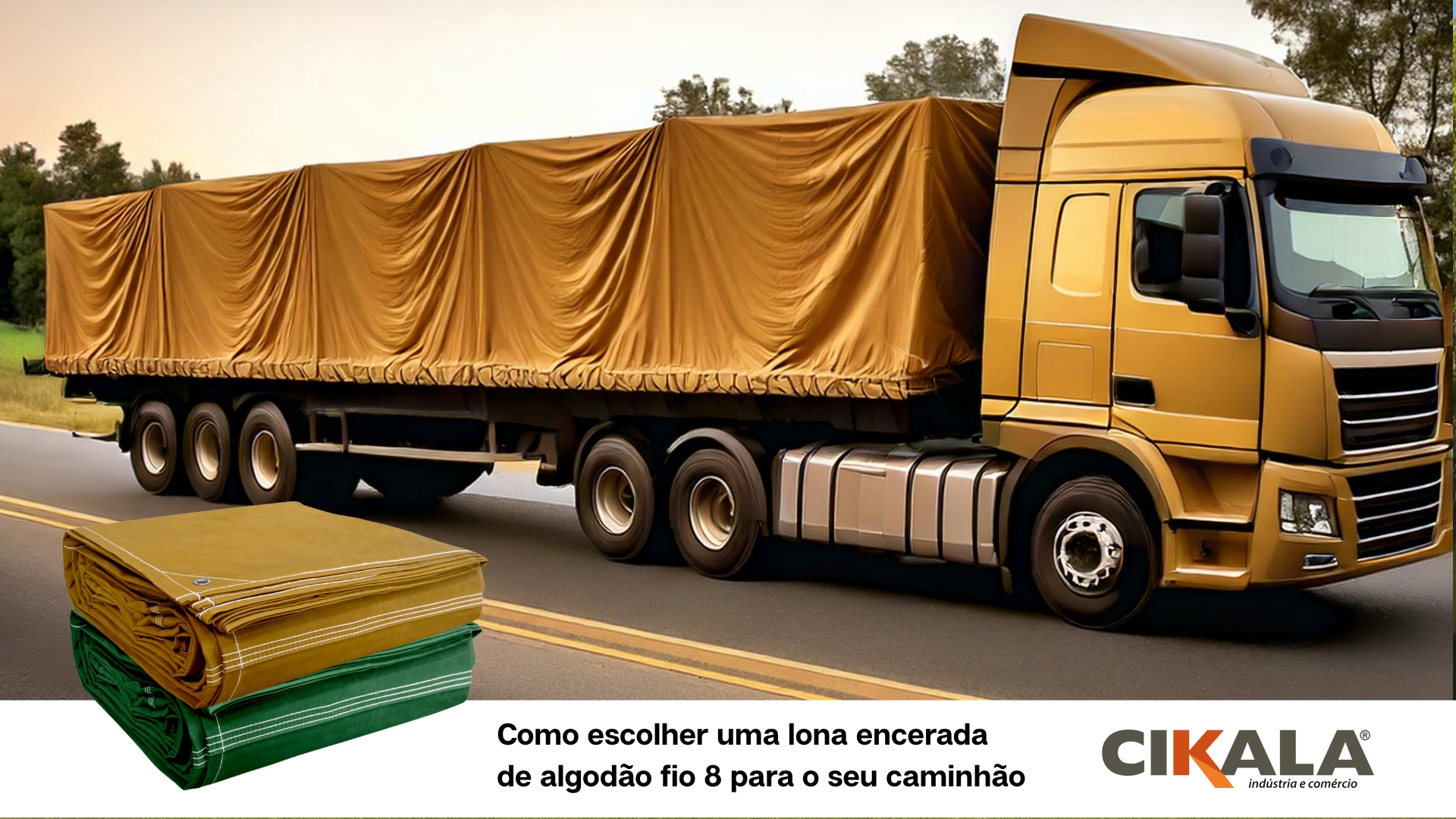 Como escolher uma lona encerada de algodão fio 8 para o seu caminhão